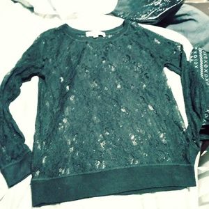 Sz XS lace shirt by Loft